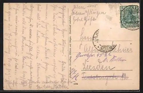 AK Göhren auf Rügen, Strandpartie von der Nordbrücke