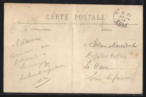 AK Saint-Quentin-des-Iles, Panorama mit Dampflok