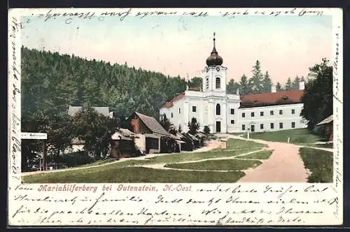 AK Gutenstein /N.-Oest., Mariahilferberg mit Kirche