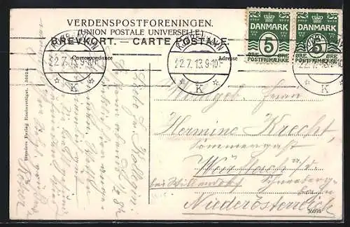 AK Kobenhavn, Rheden, Dampfer, Segelboote