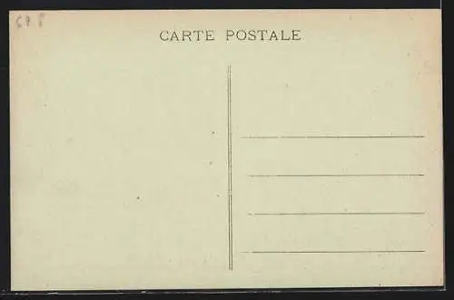 AK Ferrette, Teilansicht mit Kutsche