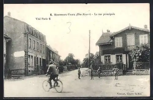 AK Montreux-Vieux, la Rue principale