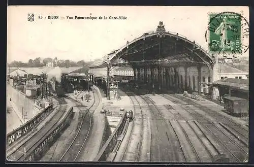 AK Dijon, Vue panoramique de la Gare Dijon-Ville, Bahnhof