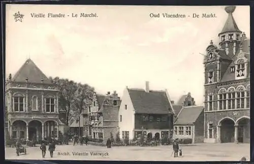 AK Gand, Exposition Internationale et Universelle 1913, Le Marchè