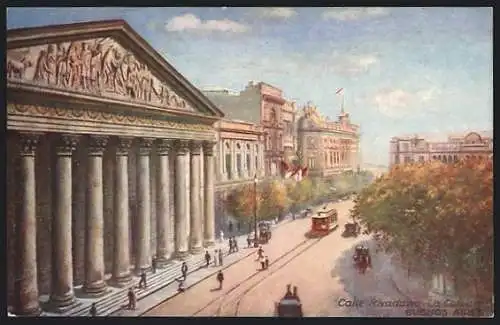 AK Buenos Aires, Calle Rivadavia, La Catedral