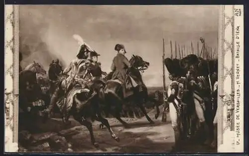 AK Napoleon auf einem Pferd, bataille de Iéna