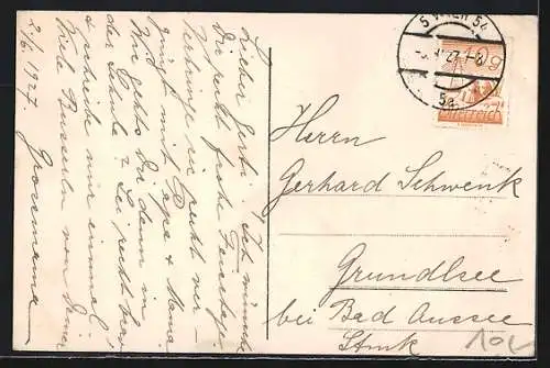 AK Jungen und Mädchen als Wanderer bei einer Rast an einem kleinen Berg