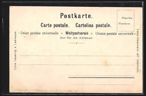 Lithographie Schweizer Armee, Infanteriesoldaten in Uniform mit Gewehr