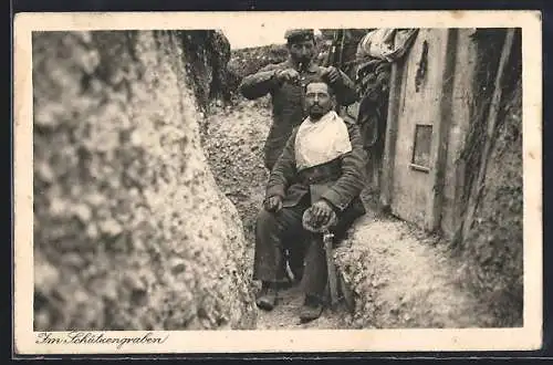 AK Haareschneiden im Schützengraben