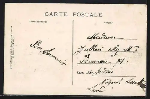 AK Vincennnes, Zeppelin République über dem Fort