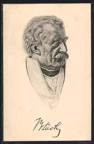 AK Gebhard Lebrecht von Blücher, Fürst von Wahlstatt