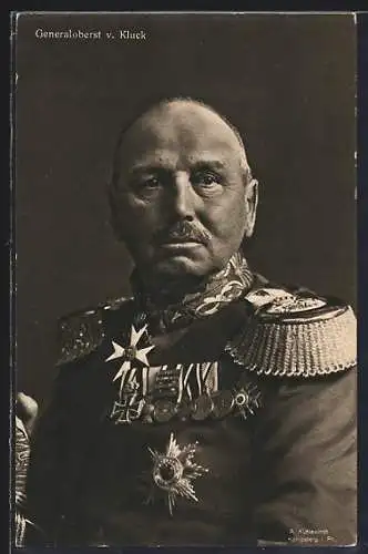 AK Generaloberst v. Kluck mit Orden