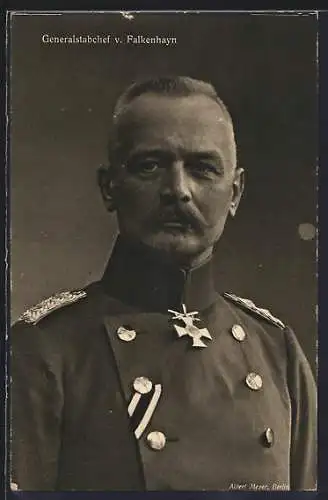 AK Generalstabchef v. Falkenhayn in Uniform