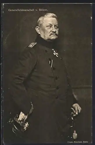 AK Generalfeldmarschall v. Bülow in Uniform