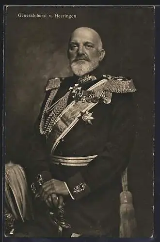 AK Generaloberst v. Heeringen mit Orden