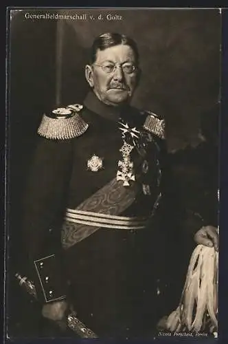 AK Generalfeldmarschall von der Goltz in Uniform