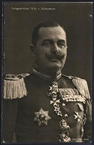 AK Kriegsminister Wild v. Hohenborn mit Orden