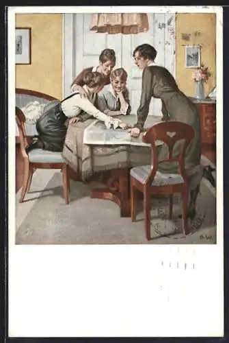 Künstler-AK Brynolf Wennerberg: Strategie