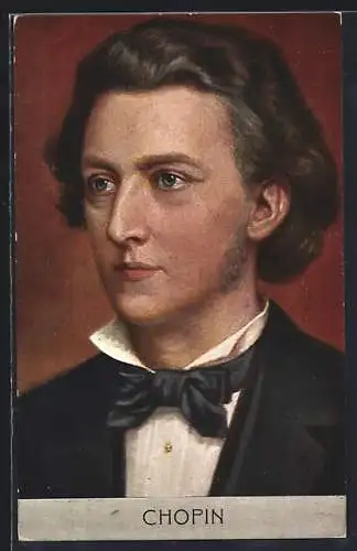 AK Portrait Frédéric Chopin, Komponist