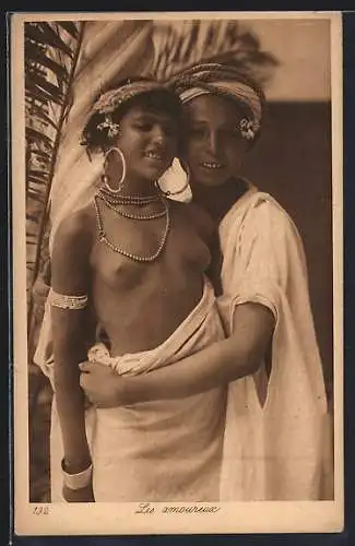 AK Les amoureux, Junges arabisches Paar