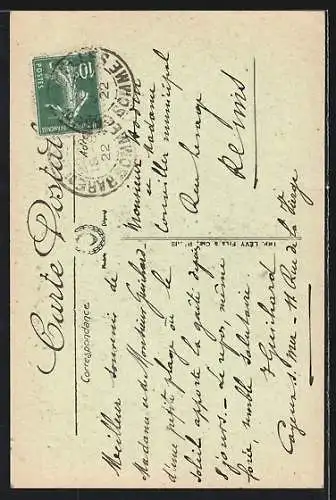 AK Calais, Un vieux Loup de Mer, Fischer im Ölzeug mit Südwester