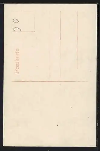 AK Erscheinung des Herzens Jesu der seligen Margaretha Alacoque im Klostergarten zu Paray-le-Monial