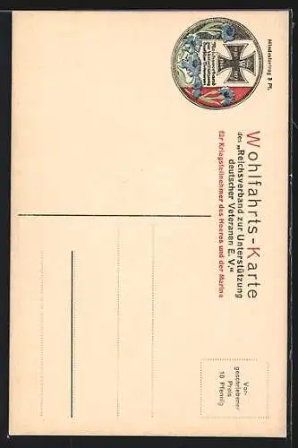 AK Heerführer von Falkenhayn in dekorierter Uniform