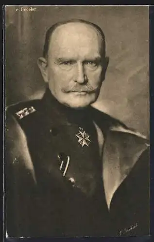 AK Porträt Heerführer v. Beslers in Uniform