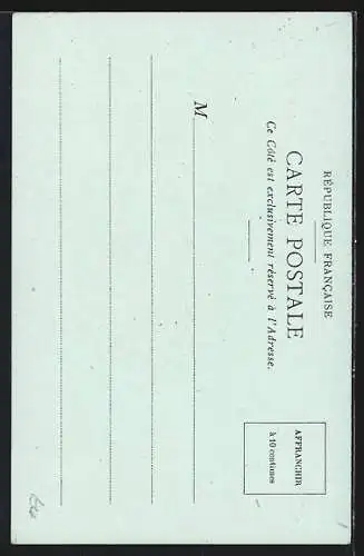 AK La Poste dans la Republique Argentine, Briefträger beim transportieren der Post mit Maultieren