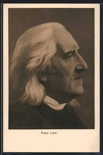 AK Komponist Franz Liszt im Profil
