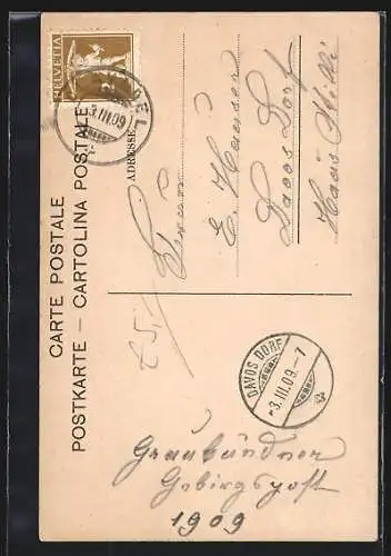 AK Schweizer Gebirgspost, Postkutsche