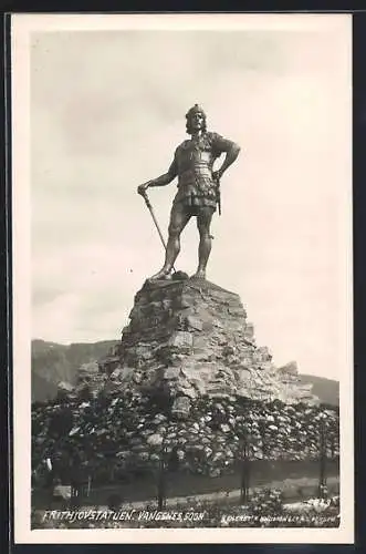 AK Vangsnes /Sogn, Frithjovstatuen