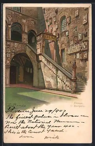 Künstler-Lithographie Firenze, Il Bargello