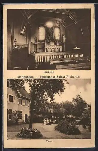 AK Marlenheim, Pensionnat Sainte-Richardis, Chapelle, Parc