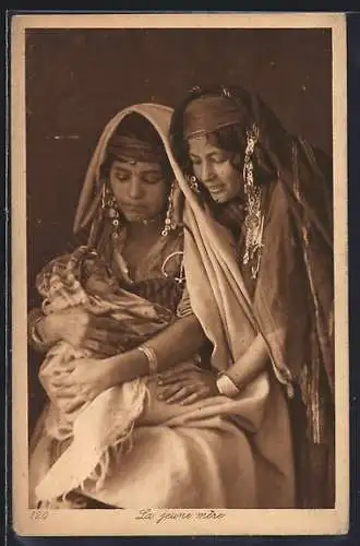 AK La jeune mere, arabische Volkstypen