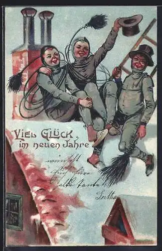 AK Schornsteinfegerinnen wünschen viel Glück im neuen Jahr