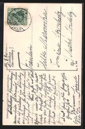 AK Paar in Schaumburg-Lippe`schen Landestrachten