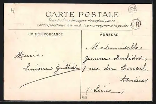 AK Fourchambault, Usine M. J. Guillet et voie ferrée adjacente