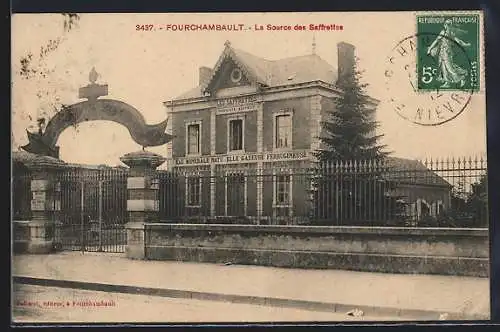 AK Fourchambault, La Source des Saffrettes, vue de l`entrée principale