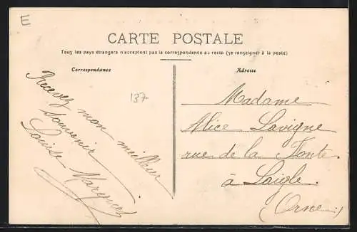 AK Decize, Le faubourg et vue sur Decize