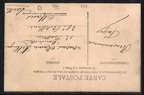 AK Decize, Place St-Just avec passants et commerces animés