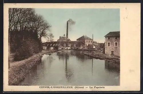AK Corvol-l`Orgueilleux, La Papeterie et le canal paisible