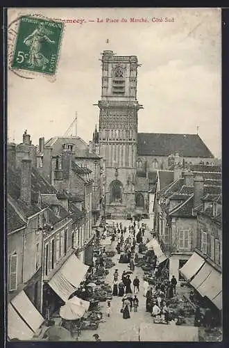 AK Autun, La Place du Marché, Côté Sud