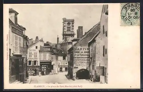 AK Clamecy, La place du Petit Marché (côté Sud)