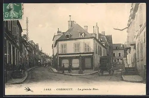 AK Corbigny, La grande Rue