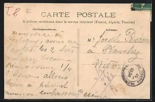 AK Corbigny, La grande Rue