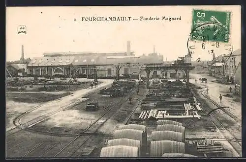 AK Fourchambault, Fonderie Magnard et voies ferrées industrielles