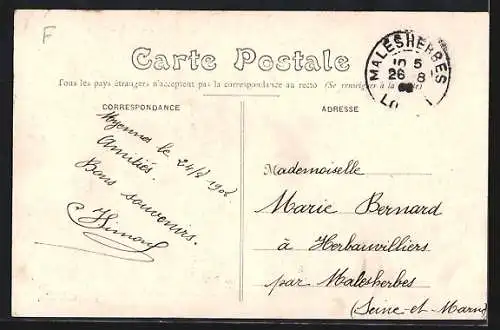 AK La Celle-sur-Loire, Route de Paris