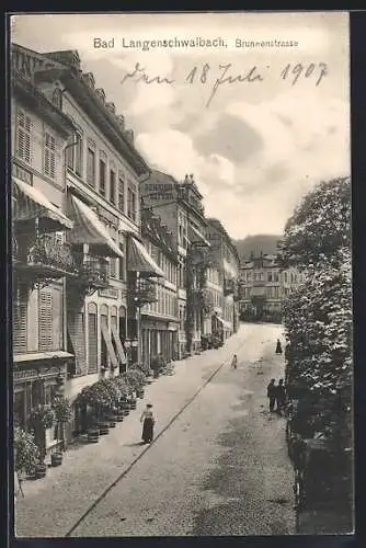 AK Bad Langenschwalbach, Pension Ritter in der Brunnenstrasse