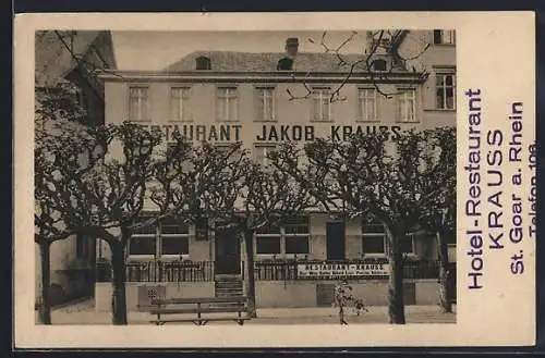 AK St. Goar a. Rhein, Restaurant Jakob Krauss